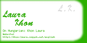 laura khon business card